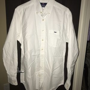 White Vineyard Vines Slim Fit Tucker shirt - M